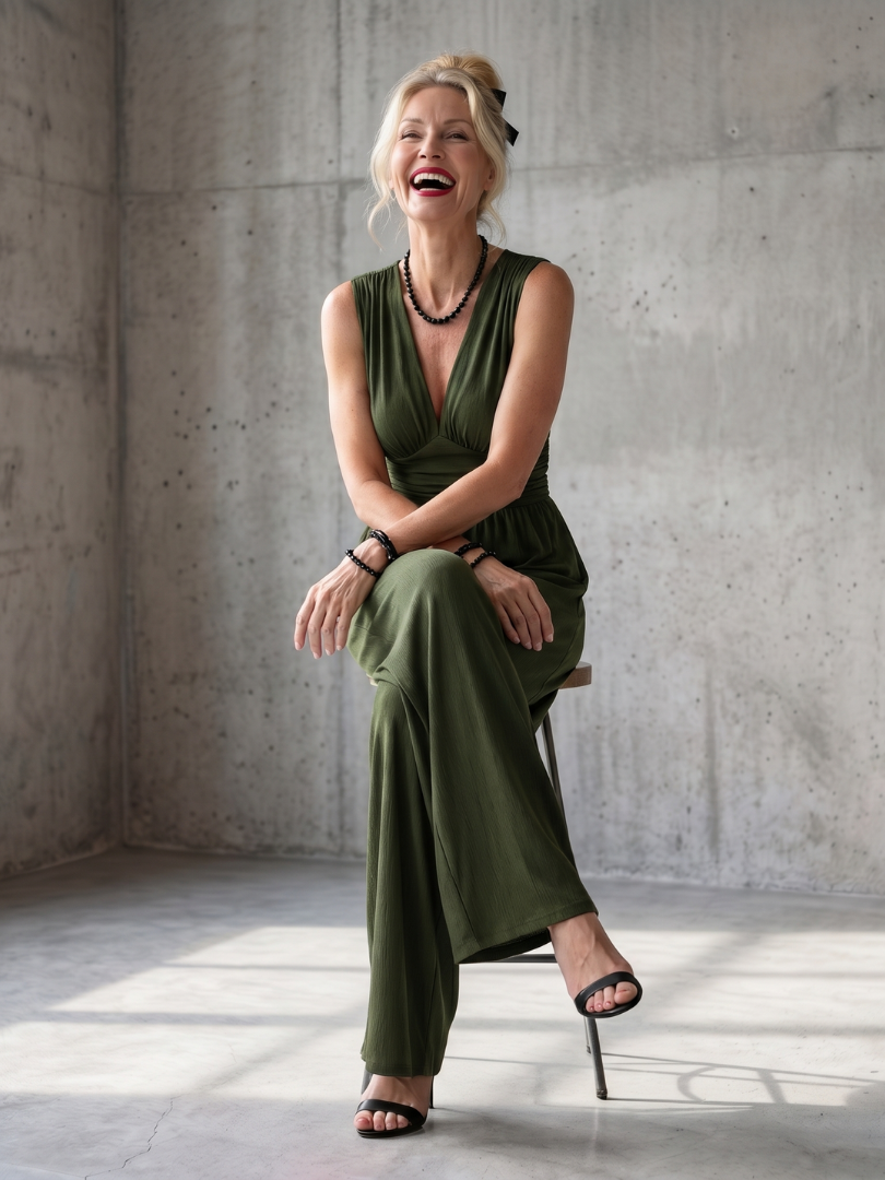 Melia | Elspeth V-Neck Jumpsuit