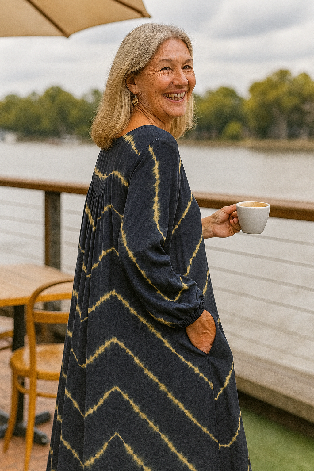 Melia | Selora Boho Stripe Comfort Dress