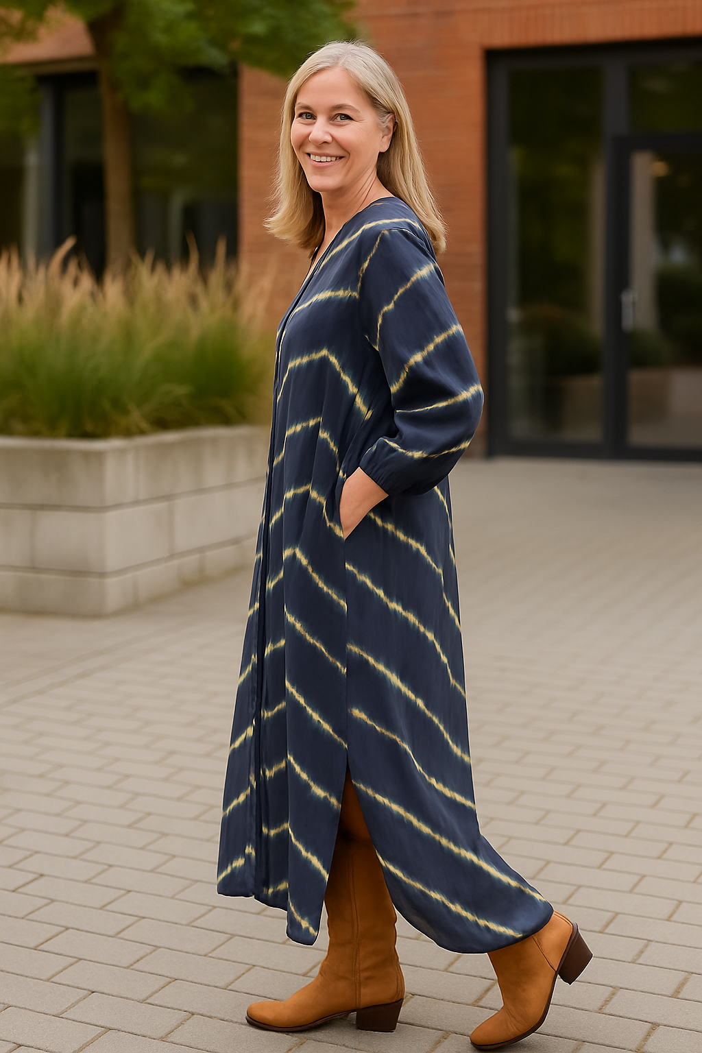 Melia | Selora Boho Stripe Comfort Dress