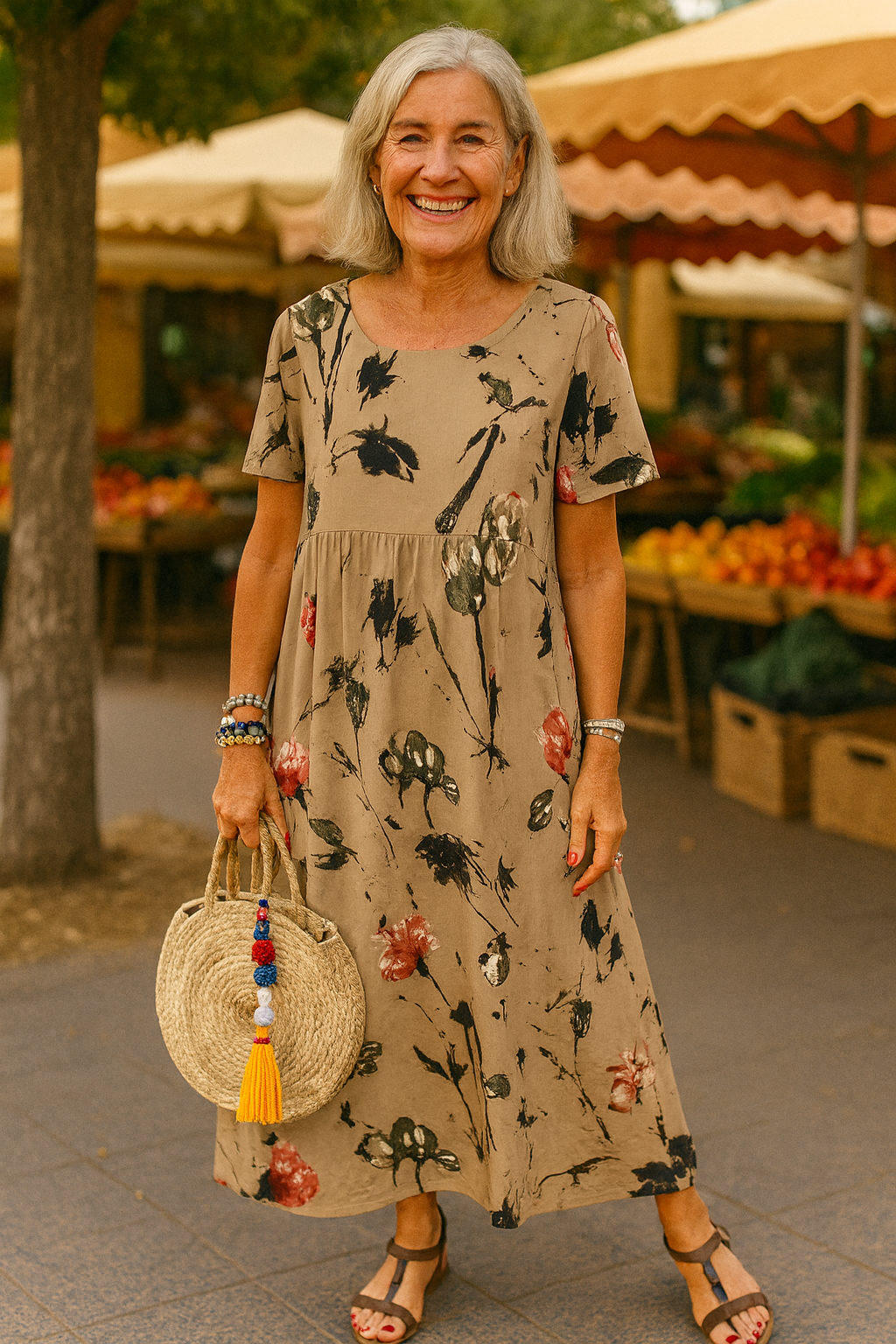 Melia | Lucie Vintage Floral Maxi Dress