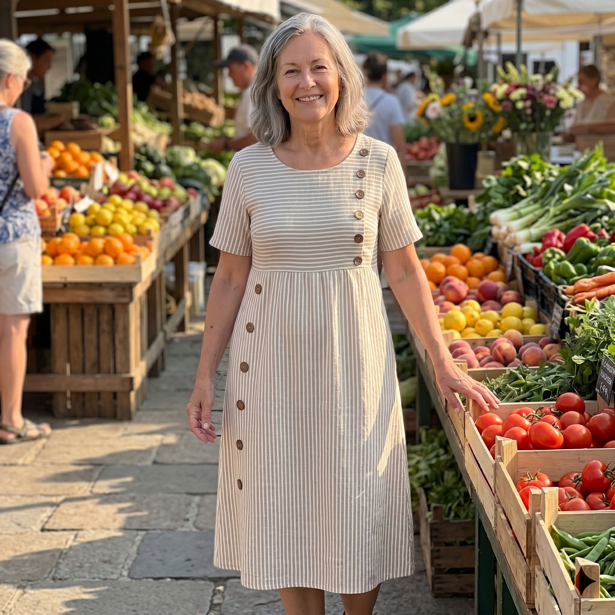 Melia | Sofia Striped Summer Dress