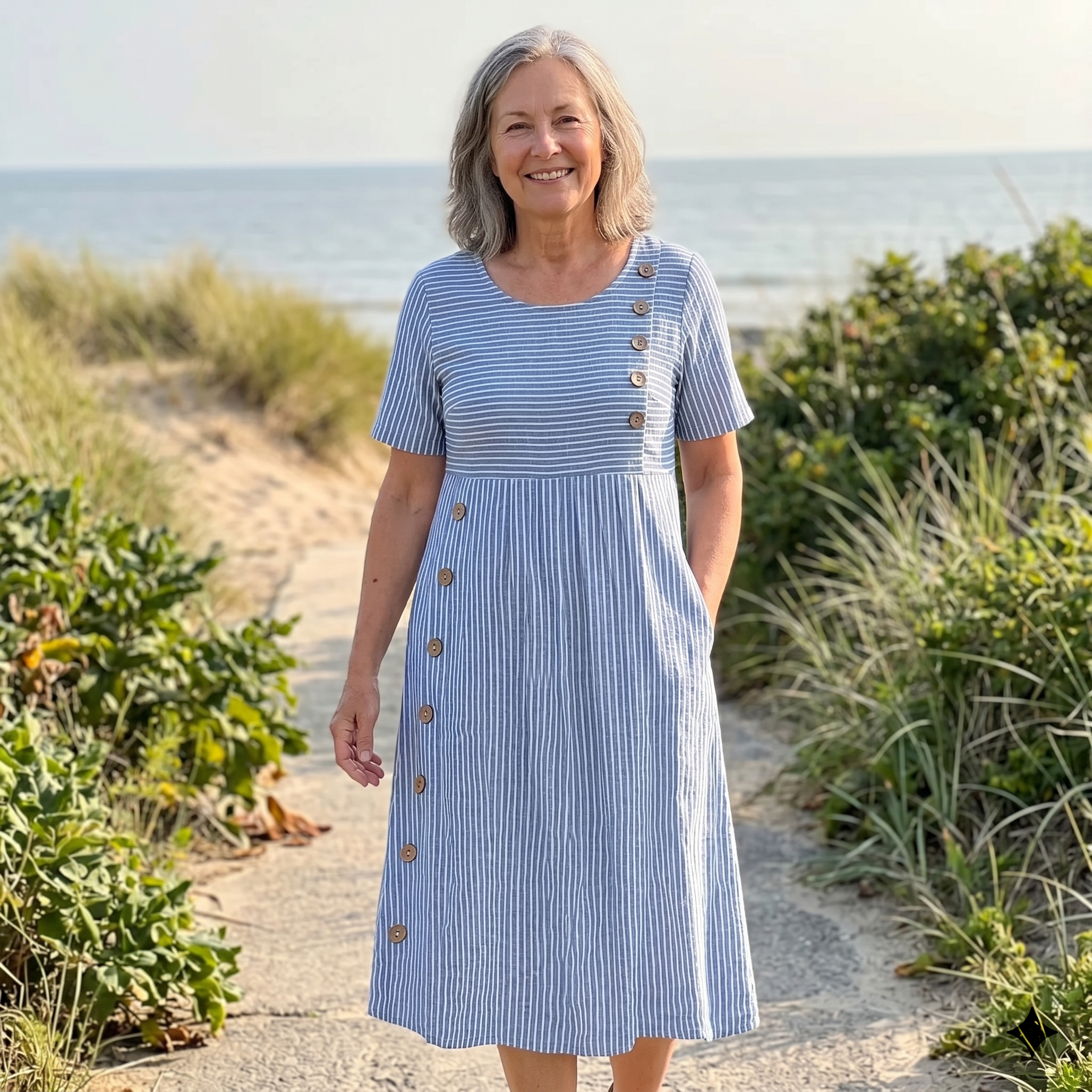 Melia | Sofia Striped Summer Dress