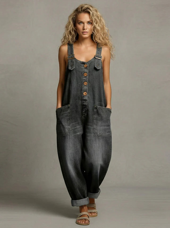 Melia | Denim Pocket Jumpsuit