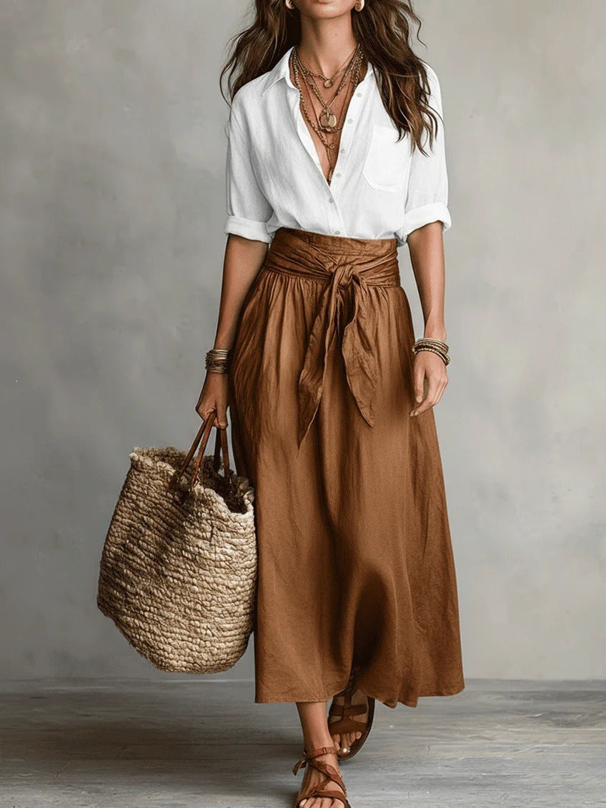 Melia | Solène Shirt & Skirt Outfit