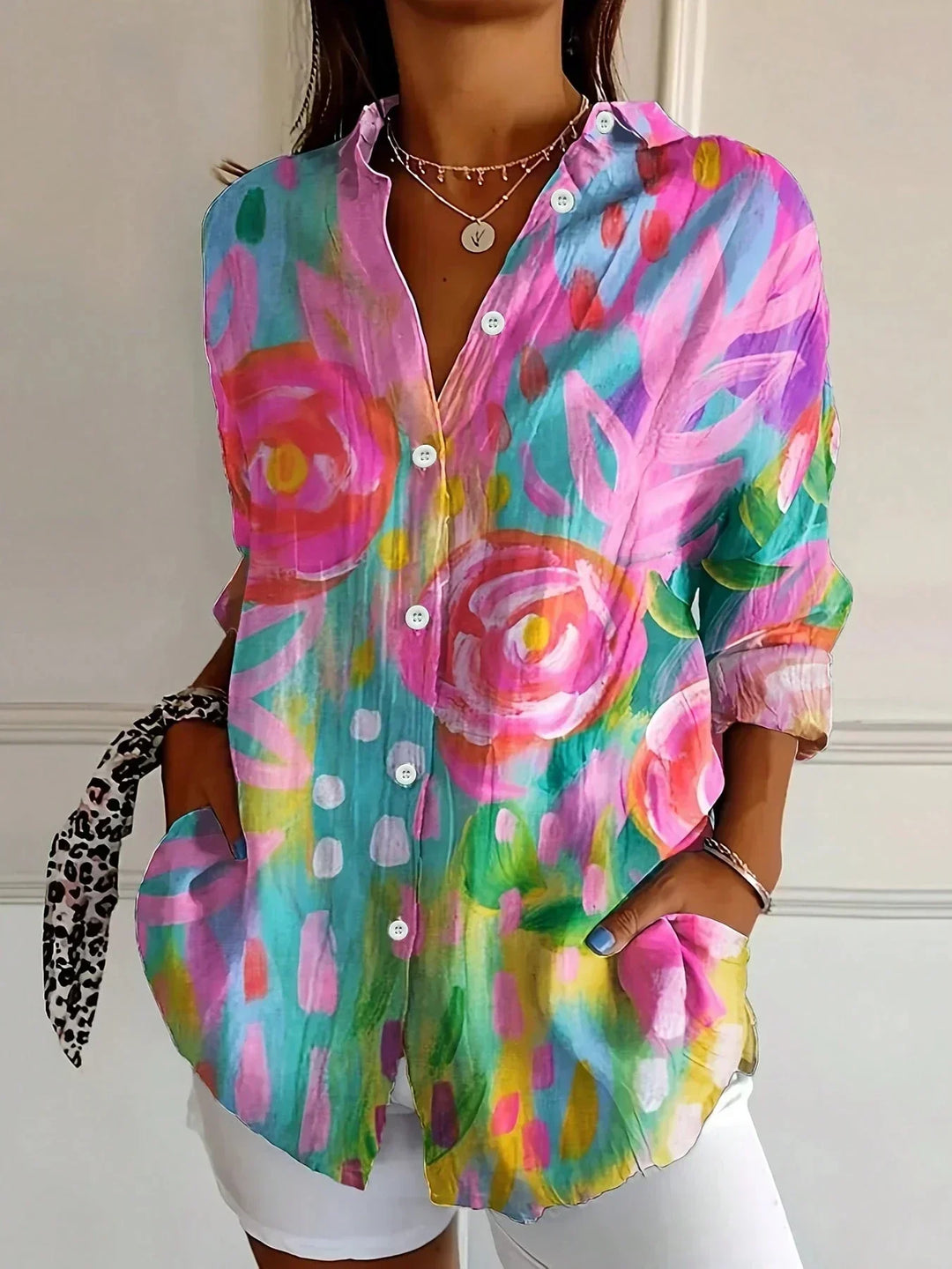 Melia | Colourful Pattern Shirt