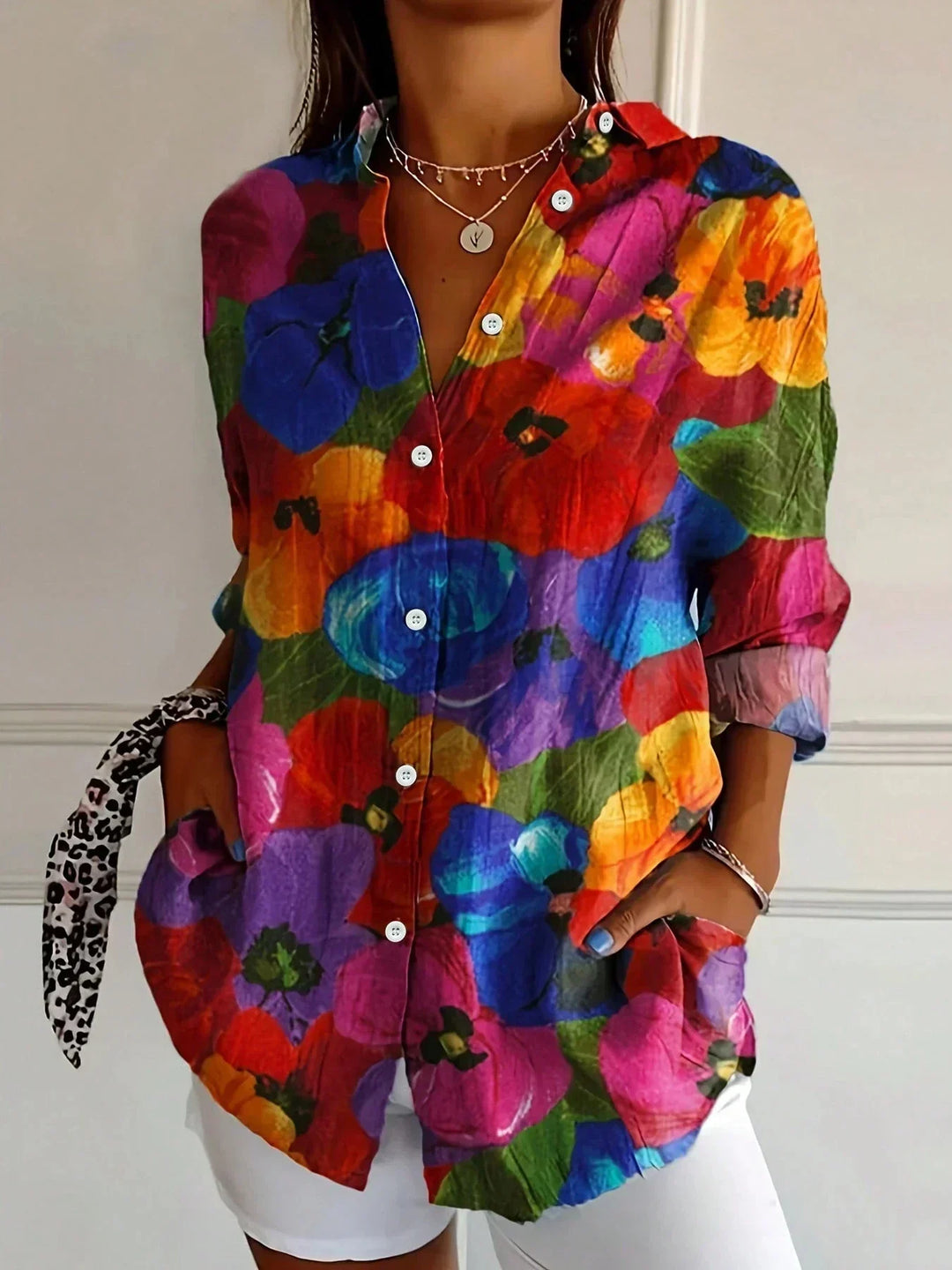Melia | Colourful Pattern Shirt