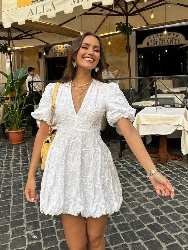 Melia | Puff Mini Dress
