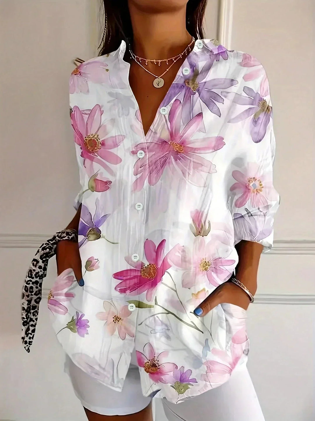 Melia | Colourful Pattern Shirt