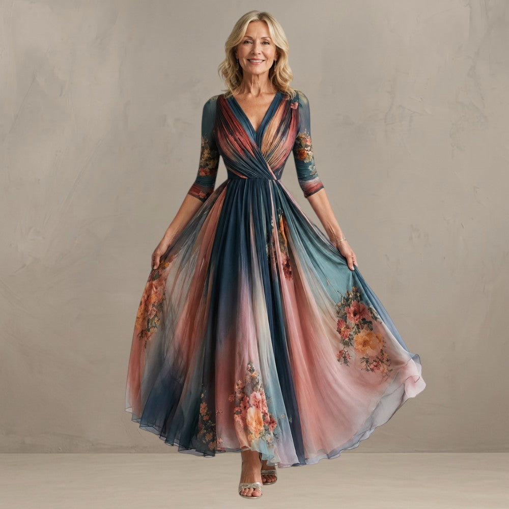 Melia | Margaux Bohemian Floral Maxi Dress