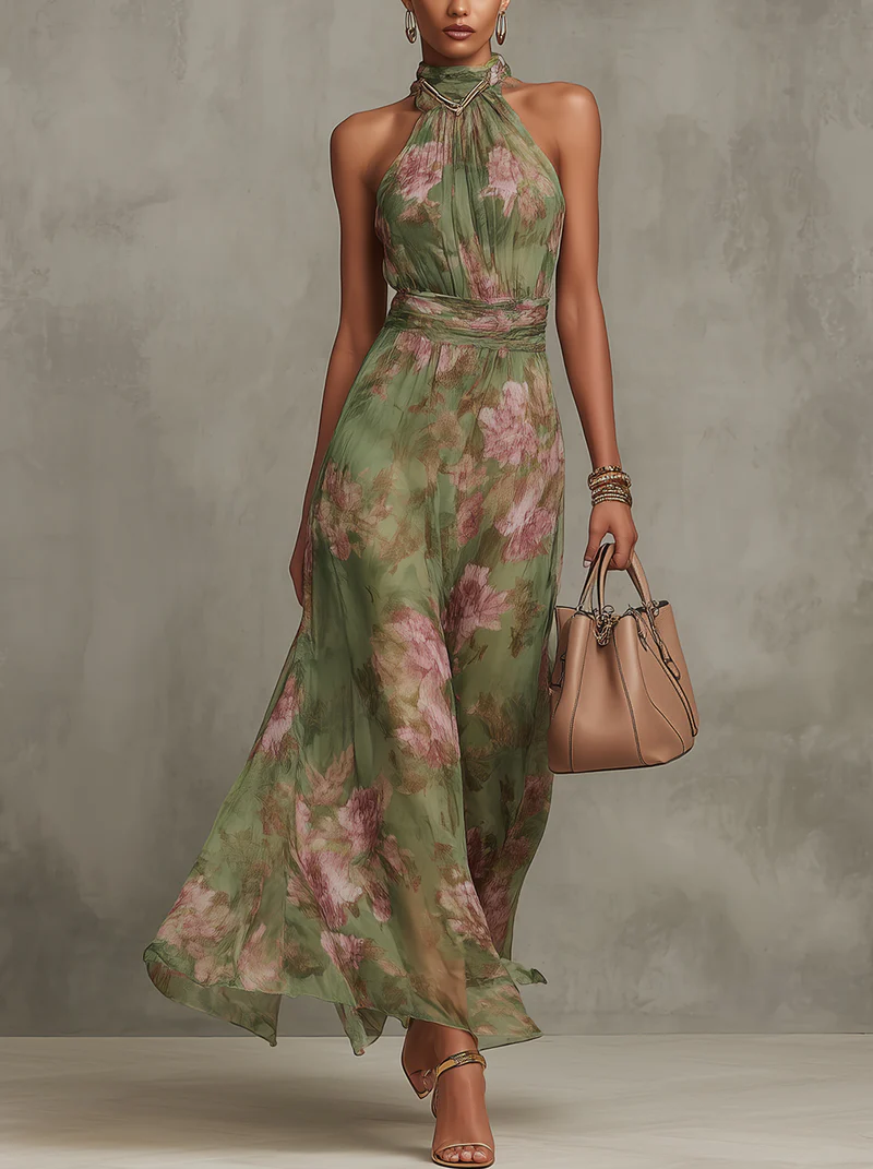 Melia | Viviane Halter Dress
