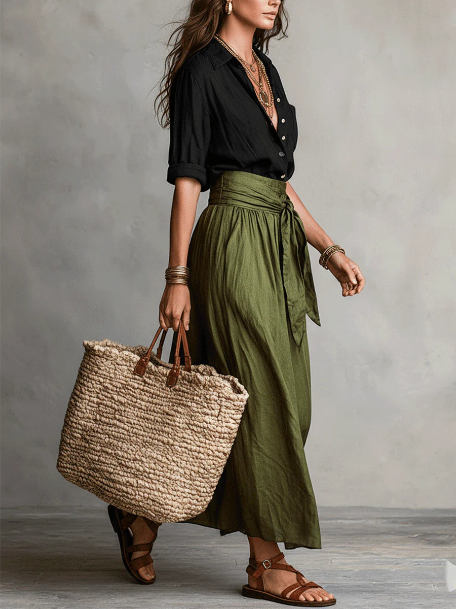 Melia | Solène Shirt & Skirt Outfit