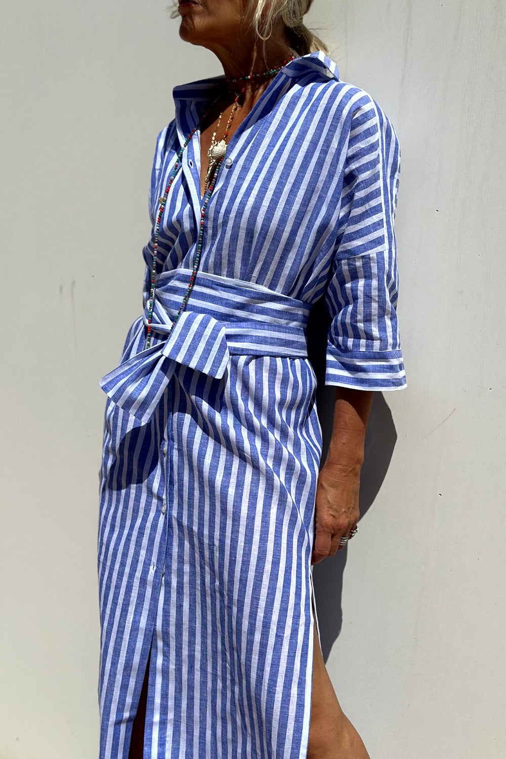 Melia | Sophia Striped Shirt Dress