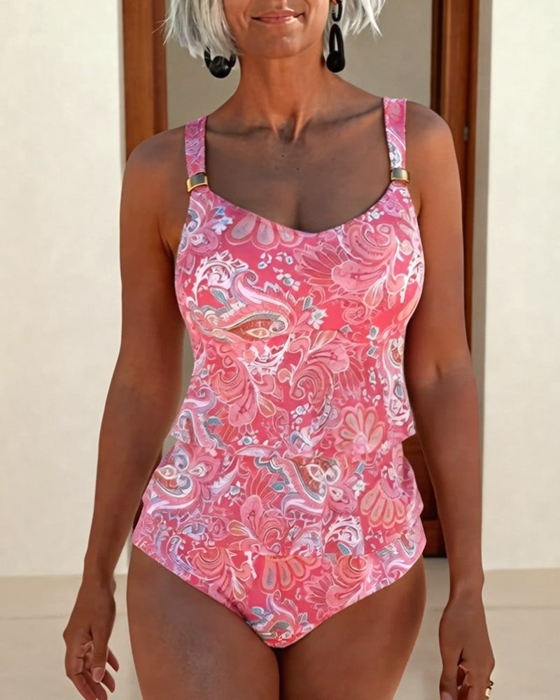 Melia | Lola Floral Ruffle Swimsuit