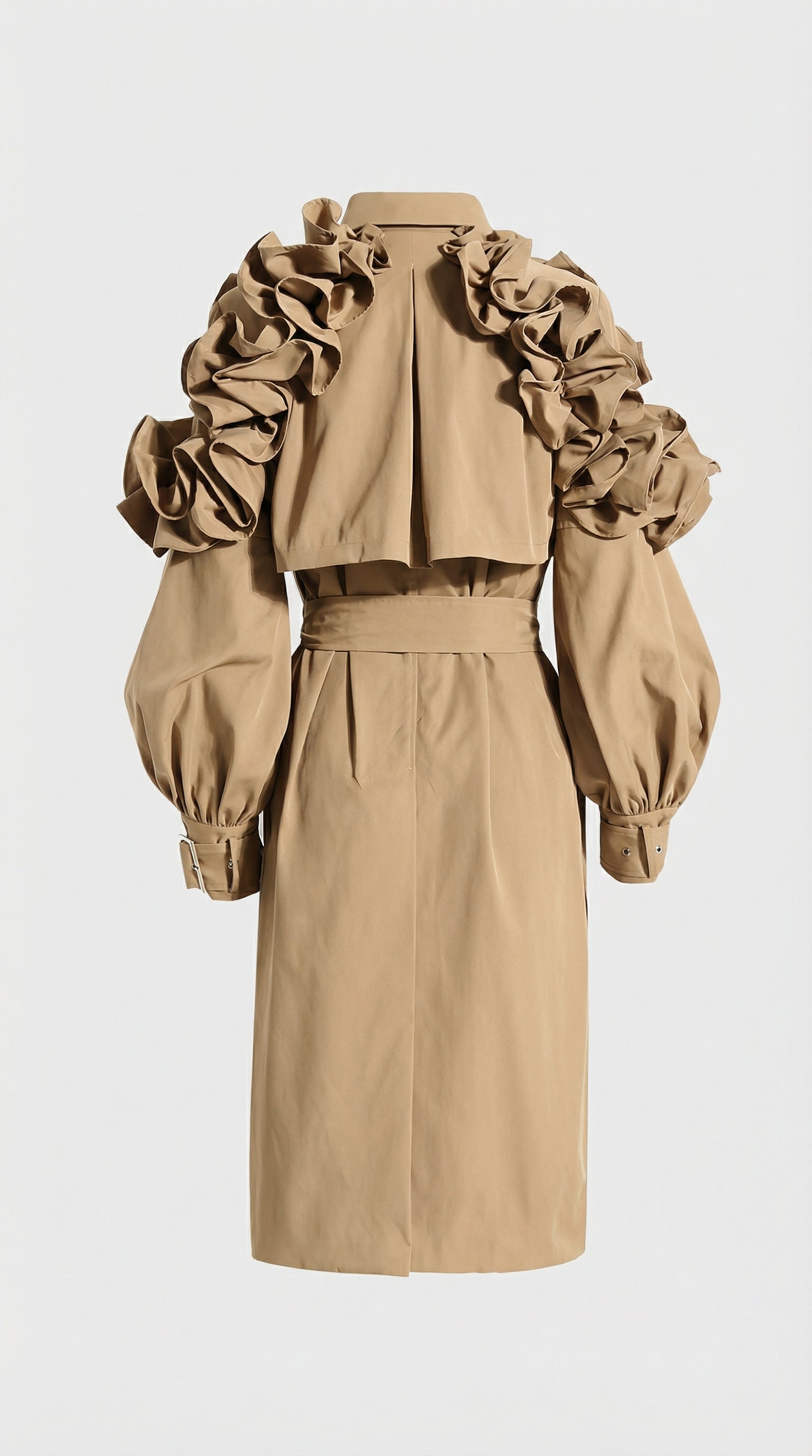Melia | Ruffle Moment Trench Coat