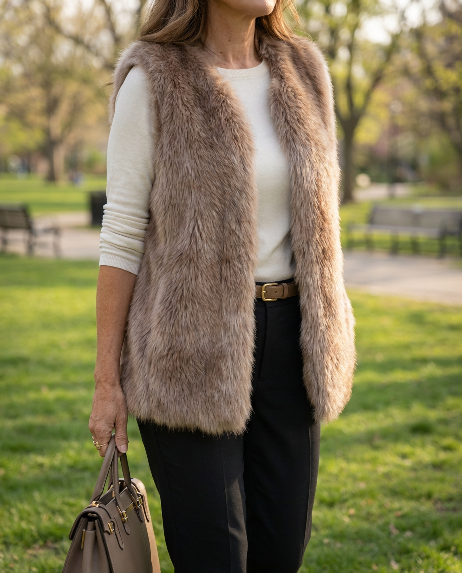 Melia | Leonie Luxe Faux Fur Vest