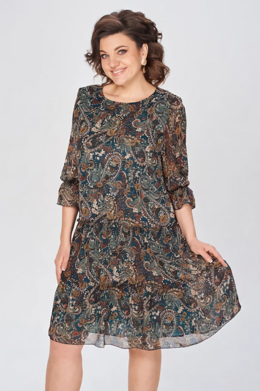 Melia | Oriane Elegant Floral Dress