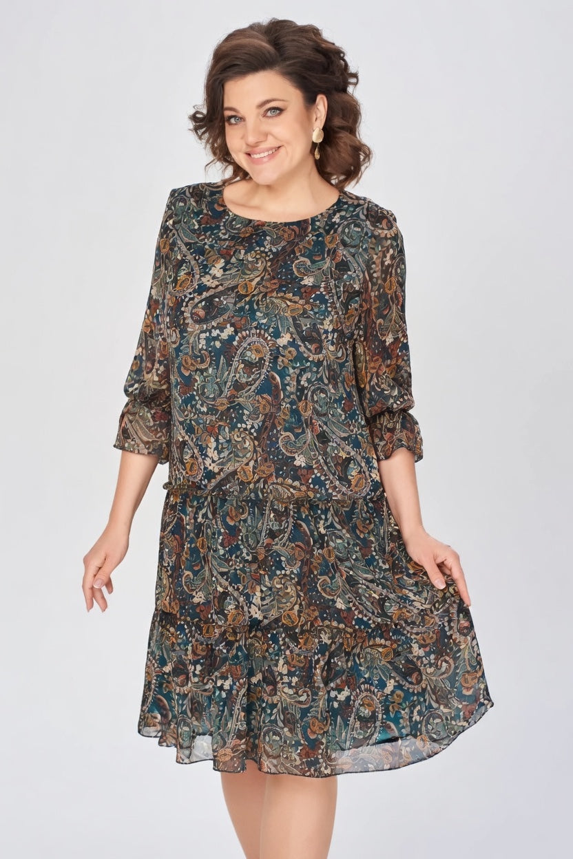 Melia | Oriane Elegant Floral Dress