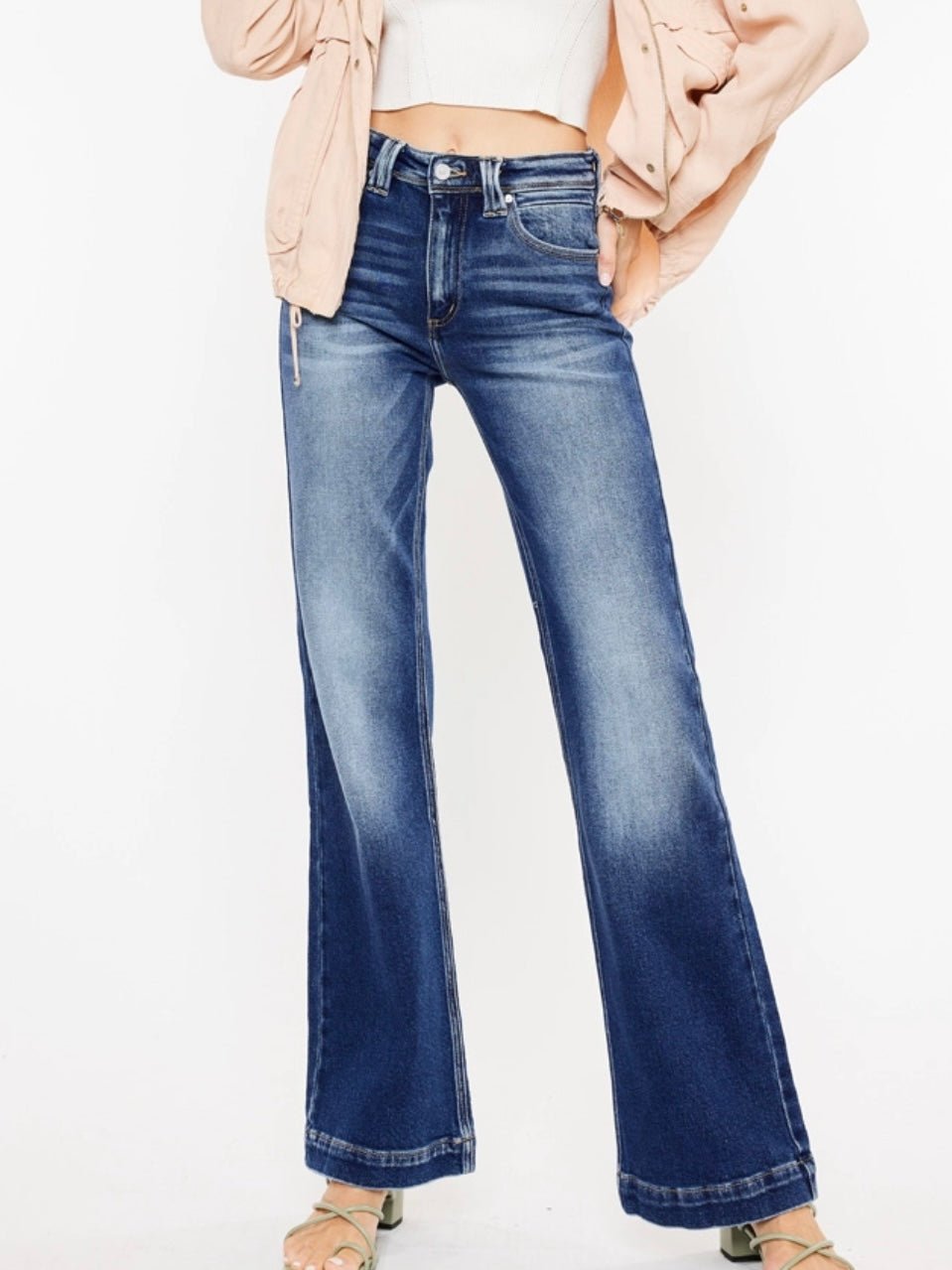 Melia | Julia High Rise Flare Kancan Jeans