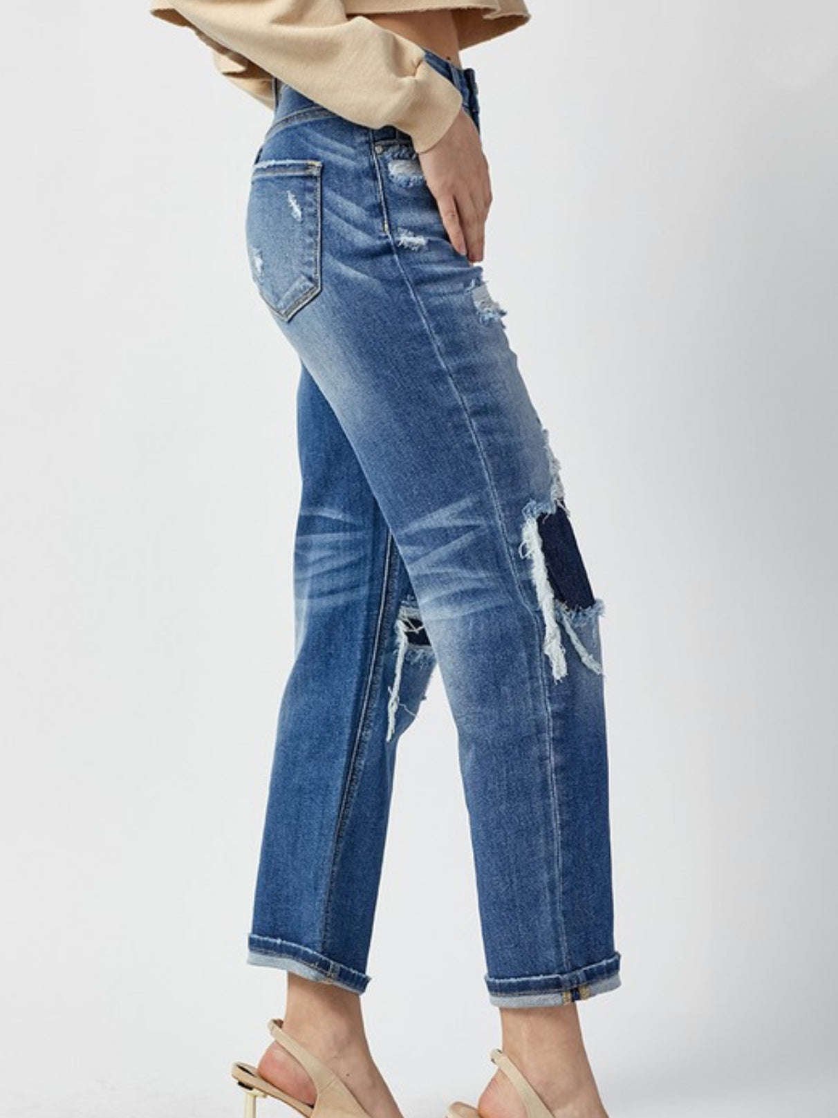 Melia | Lourdes Distressed Denim Jeans
