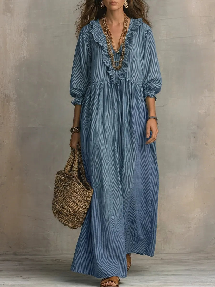 Melia | Elowen Boho Long Sleeve Maxi Dress