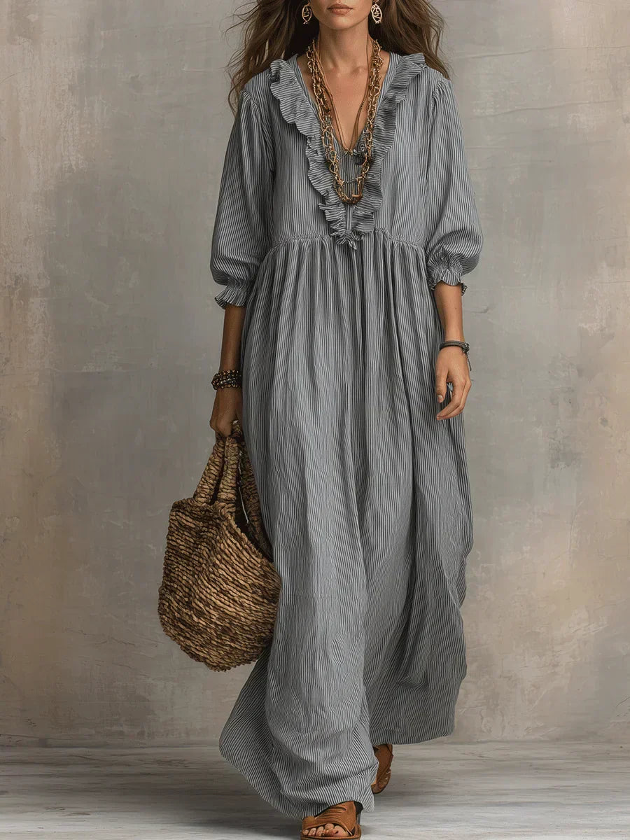 Melia | Elowen Boho Long Sleeve Maxi Dress