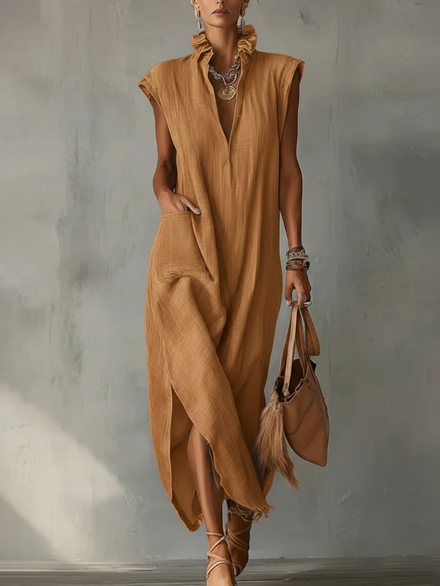 Melia | Elara Ruffle Spring Maxi Dress