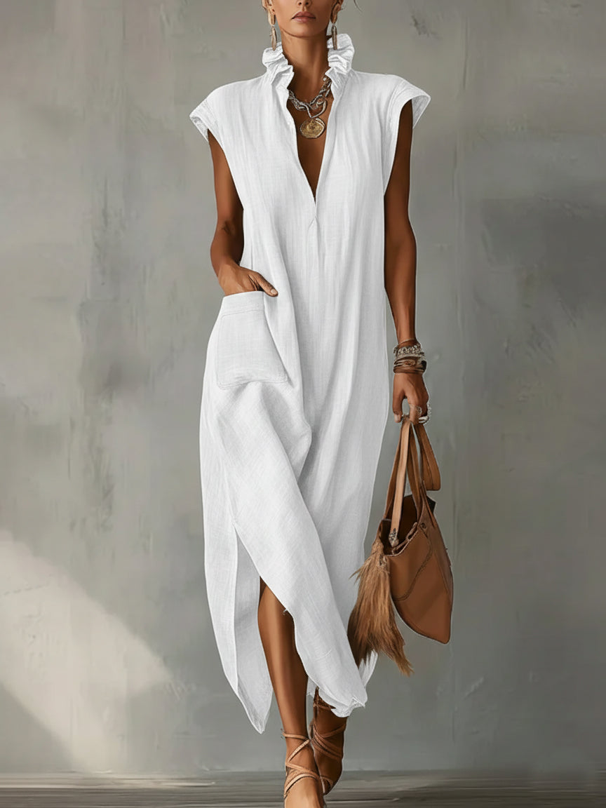 Melia | Elara Ruffle Spring Maxi Dress