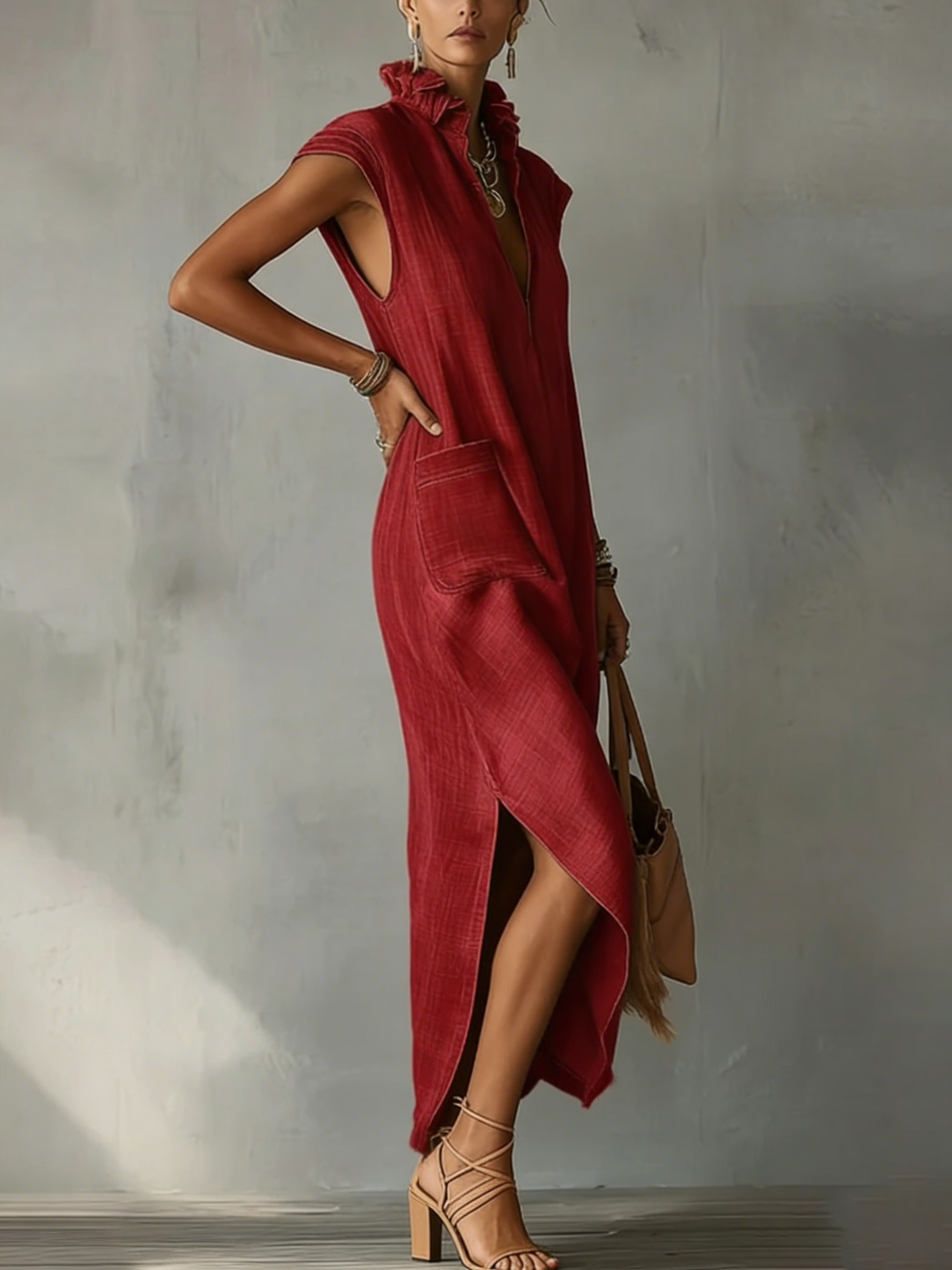 Melia | Elara Ruffle Spring Maxi Dress