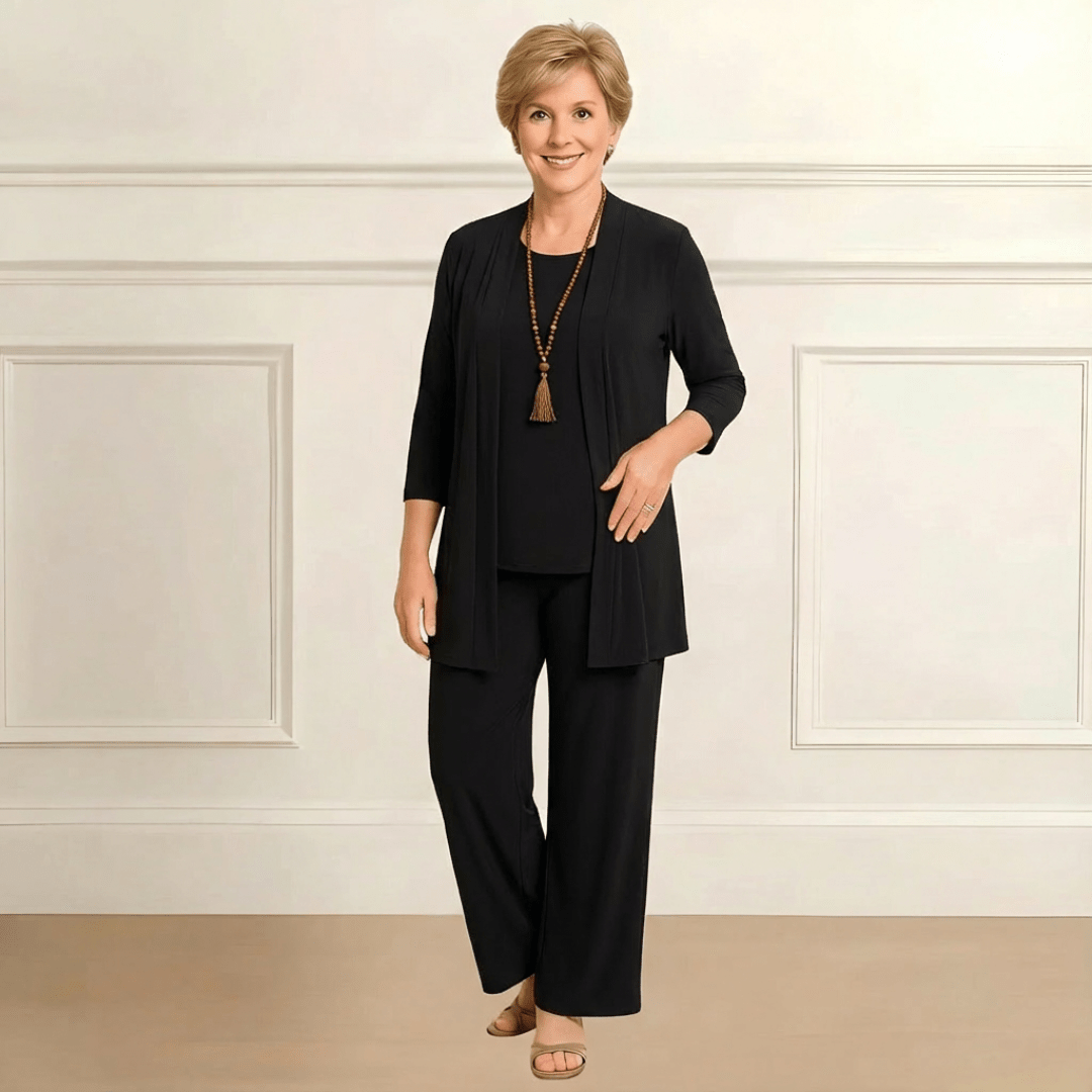 Melia | Rosalie Cardigan, Top & Pants Set