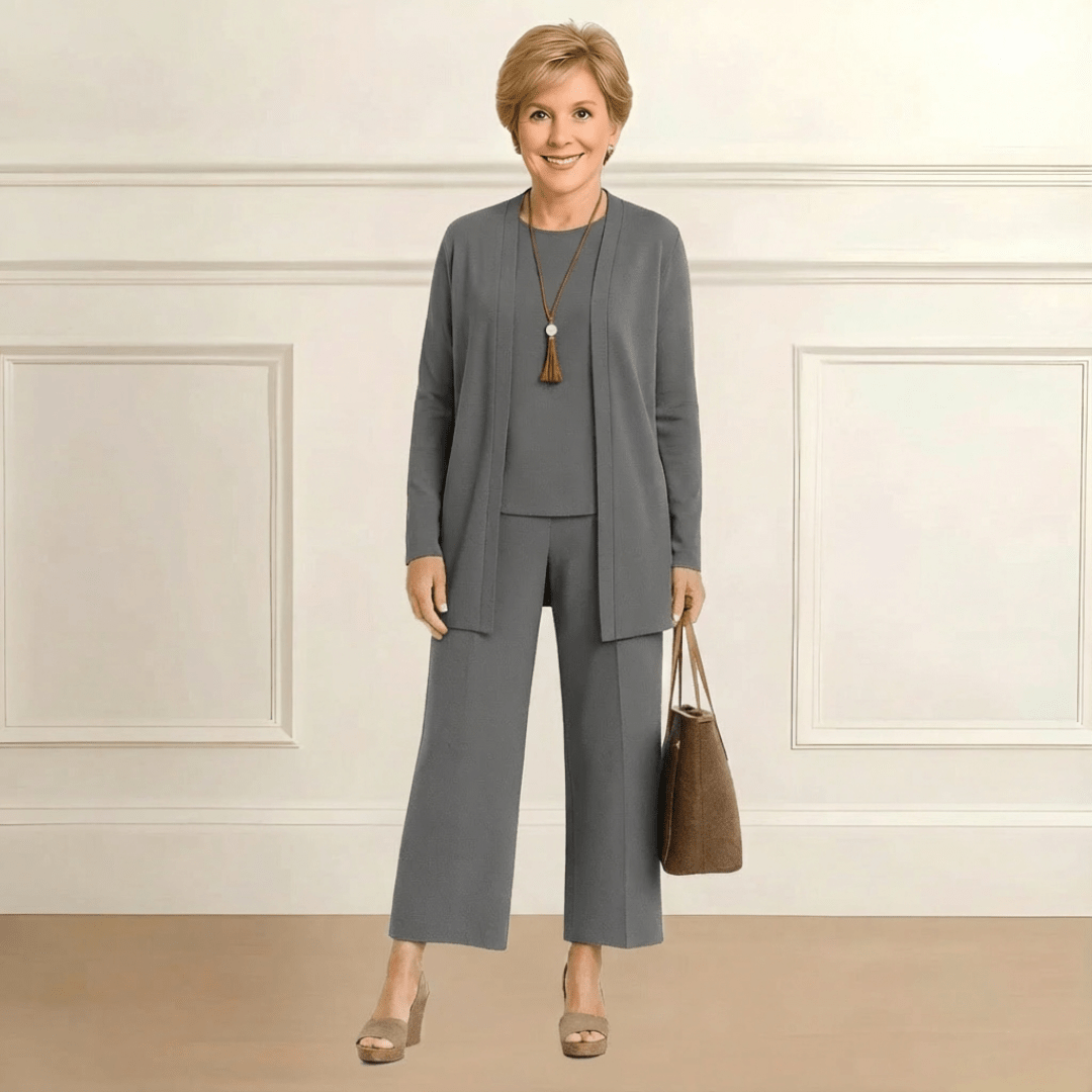 Melia | Rosalie Cardigan, Top & Pants Set