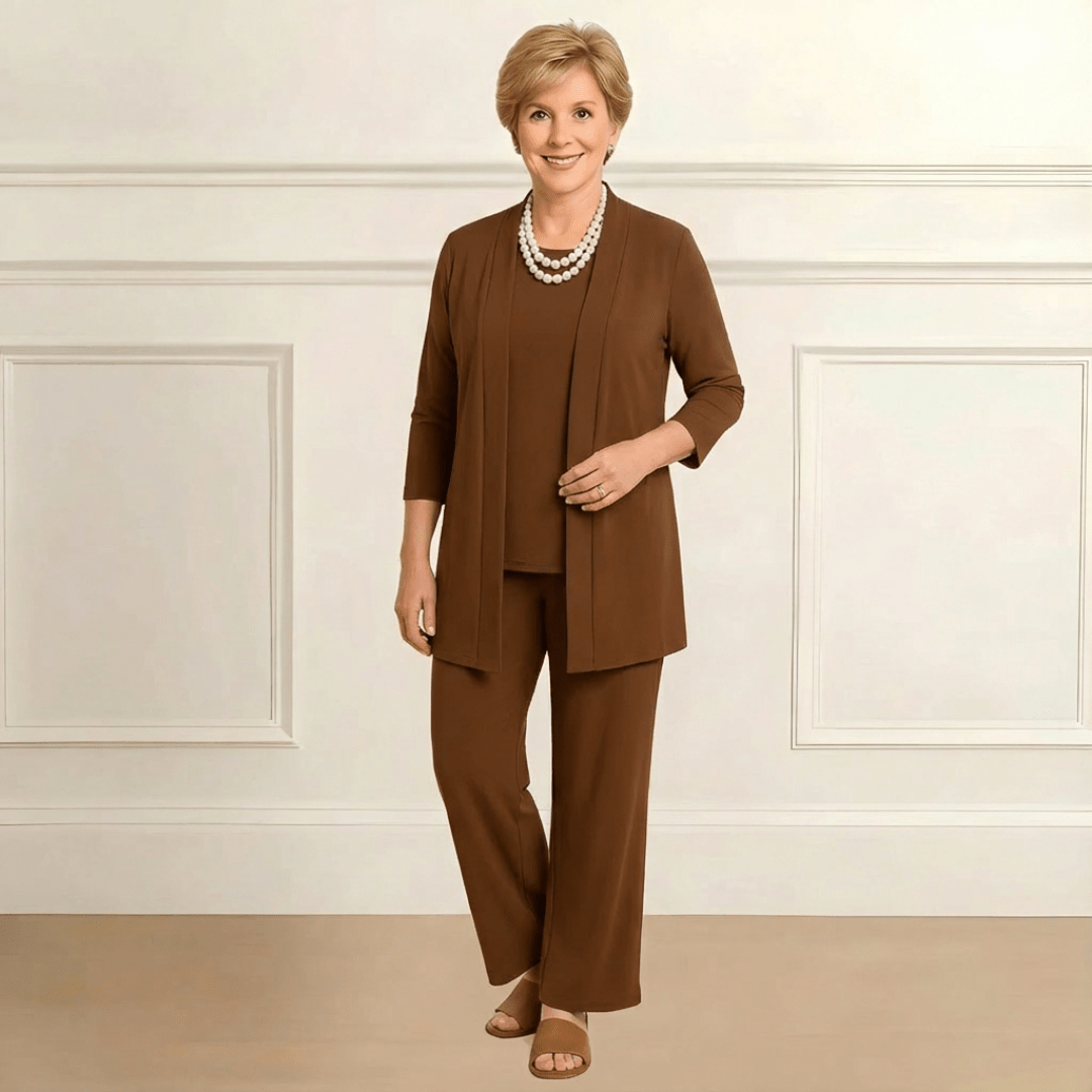 Melia | Rosalie Cardigan, Top & Pants Set