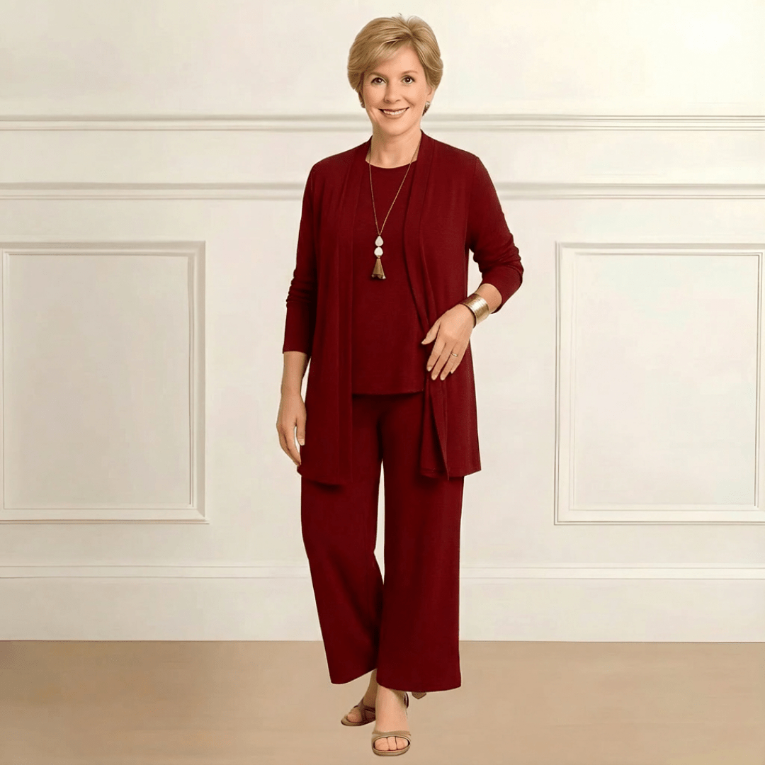 Melia | Rosalie Cardigan, Top & Pants Set
