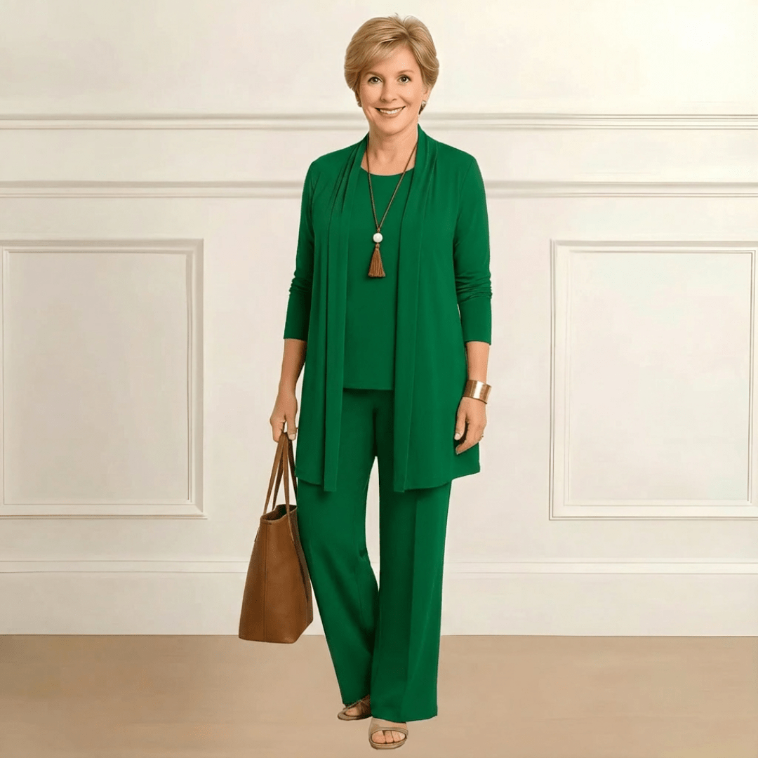 Melia | Rosalie Cardigan, Top & Pants Set