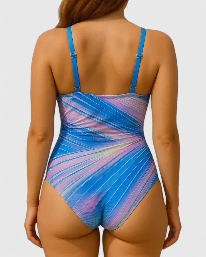 Melia | Solène Stripe One-Piece Swimsuit