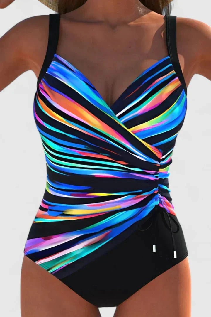 Melia | Solène Stripe One-Piece Swimsuit