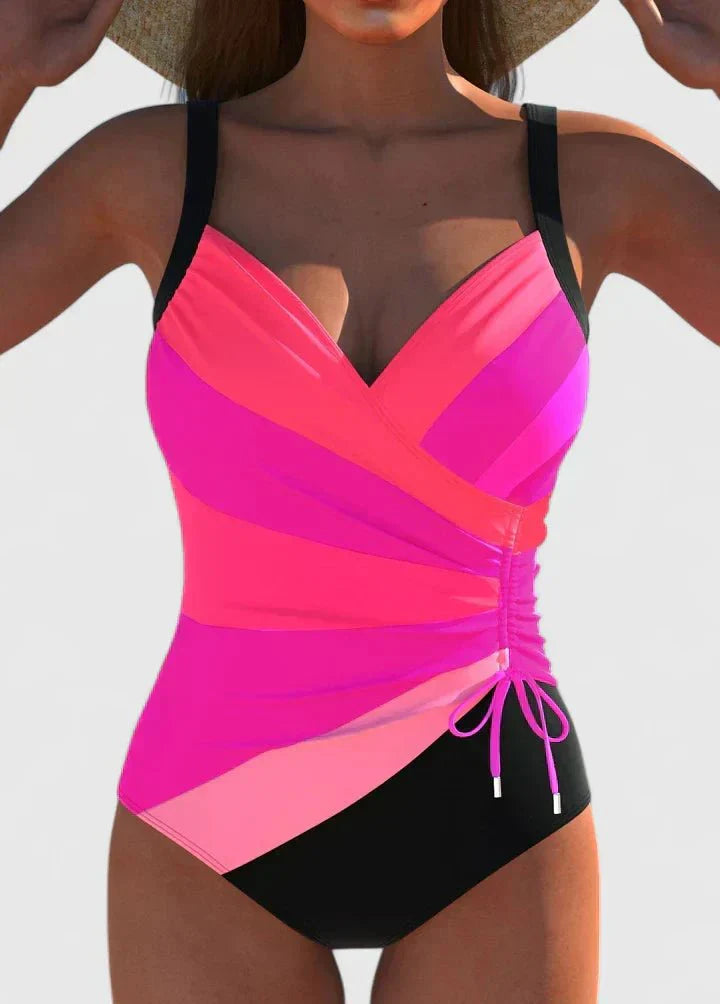 Melia | Solène Stripe One-Piece Swimsuit