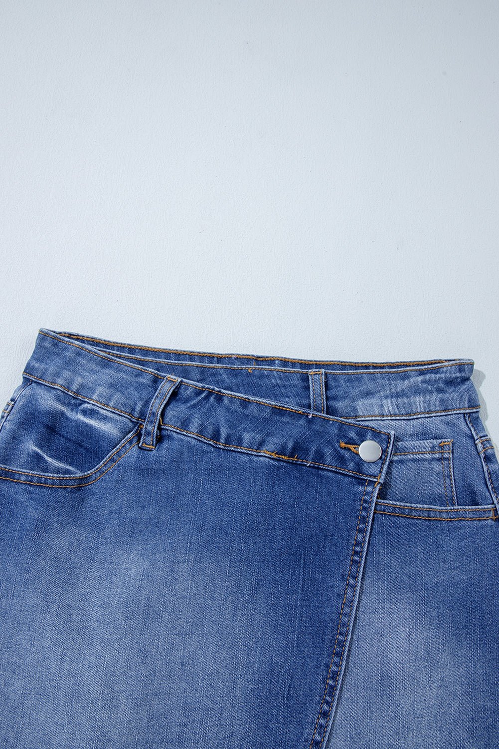 Melia | Wrap Me Up Denim Mini Skirt