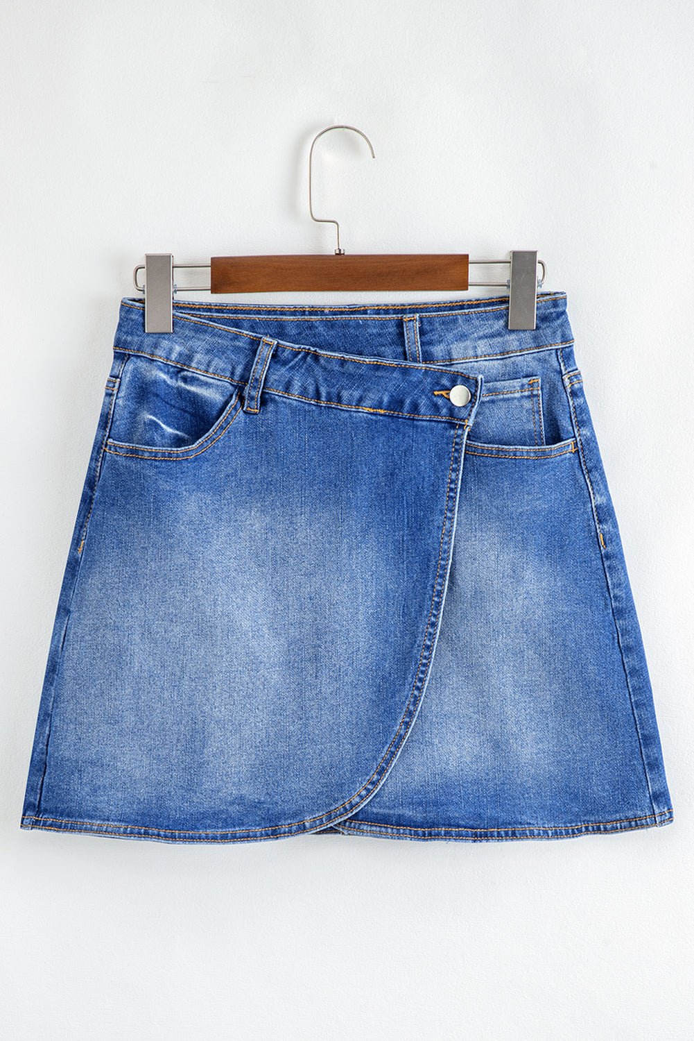 Melia | Wrap Me Up Denim Mini Skirt