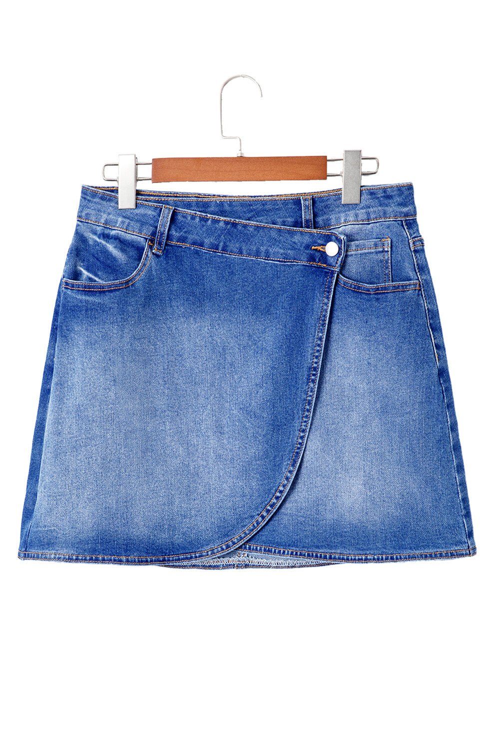 Melia | Wrap Me Up Denim Mini Skirt